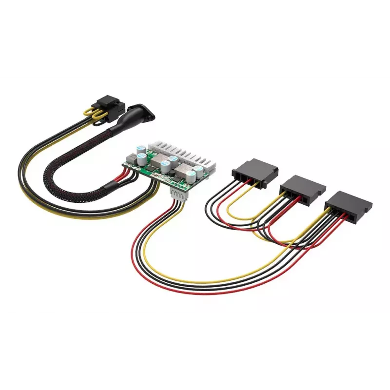 Akasa 150W DC-į-ATX adapteris 12V 180W įvairiaspalvis