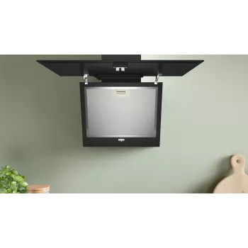 Gartraukis Bosch Serie 2 DWK65DK60, sieninis, juodas, 430 m³/h