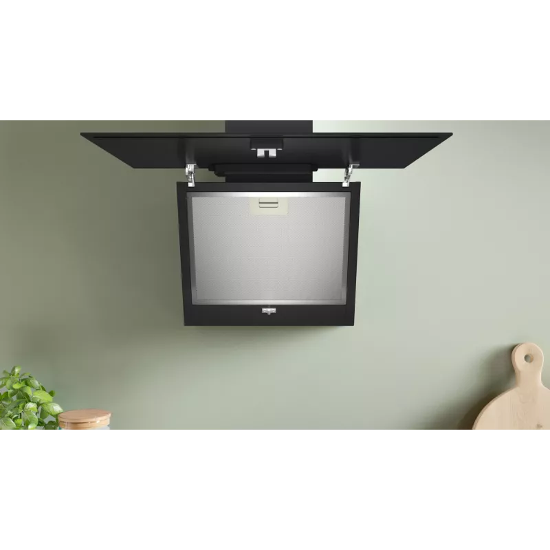 Gartraukis Bosch Serie 2 DWK65DK60, sieninis, juodas, 430 m³/h