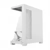 Korpusas MODECOM VOLCANO STELLAR PLUS MIDI WHITE — Midi bokštas, microATX, grūdintas stiklas, USB-C, palaiko GPU iki 420 mm