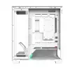 Korpusas MODECOM VOLCANO STELLAR PLUS MIDI WHITE — Midi bokštas, microATX, grūdintas stiklas, USB-C, palaiko GPU iki 420 mm