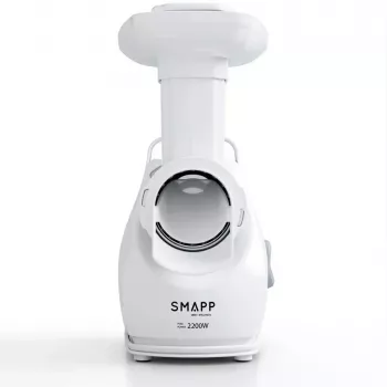 Mėsmalė SMAPP model 490.81 BALTA - 2200 W, 1 greitis, 2.7 kg/min, 3 sieteliai, balta, smulkinimo antgalis