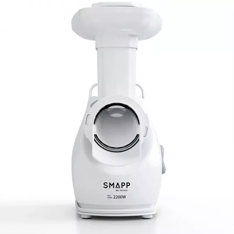 Mėsmalė SMAPP model 490.81 BALTA - 2200 W, 1 greitis, 2.7 kg/min, 3 sieteliai, balta, smulkinimo antgalis