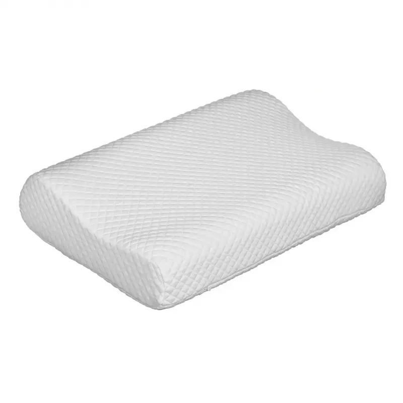 Ortopedinė kaklinė pagalvė ActionMed CERVICAL MED PILLOW PO100AM – putų užpildas, 550×360×120 mm, nuimamas skalbiant užvalkalas, balta