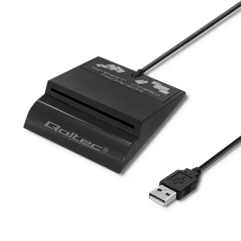 Kortelių skaitytuvas QOLTEC Smart ID Card Reader Intelligenst Model 50636 USB Type C