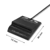 Kortelių skaitytuvas QOLTEC Smart ID Card Reader Intelligenst Model 50636 USB Type C