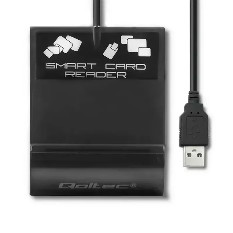 Kortelių skaitytuvas QOLTEC Smart ID Card Reader Intelligenst Model 50636 USB Type C