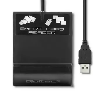 Kortelių skaitytuvas QOLTEC Smart ID Card Reader Intelligenst Model 50636 USB Type C