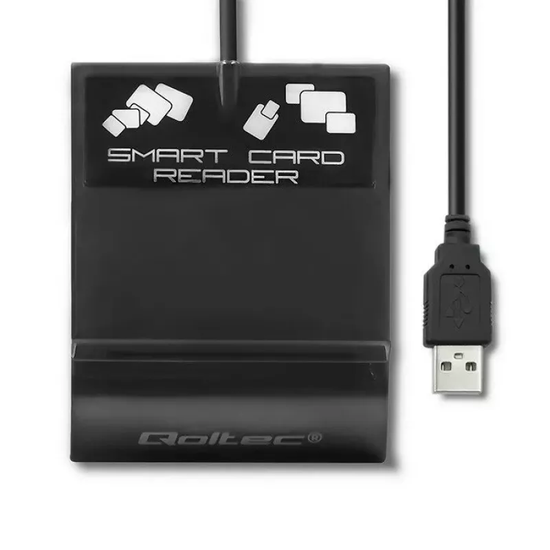 Kortelių skaitytuvas QOLTEC Smart ID Card Reader Intelligenst Model 50636 USB Type C