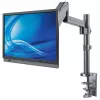 Manhattan stalinis laikiklis TV ir monitoriams (visiškai judantis, dujinė spyruoklė), 13–27 colių, užspaudžiamas arba per angą, VESA 75x75 ir 100x100 mm, max 8 kg