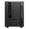 Korpusas DeepCool CH260 Micro Tower juodas — Micro-ATX/Mini-ITX, grūdintas stiklas, USB-C, maks. GPU 413 mm