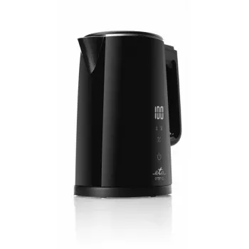 Elektrinis virdulys ETA Emma 1,5 L 2200 W nerūdijantis plienas, juodas, 360° pagrindas