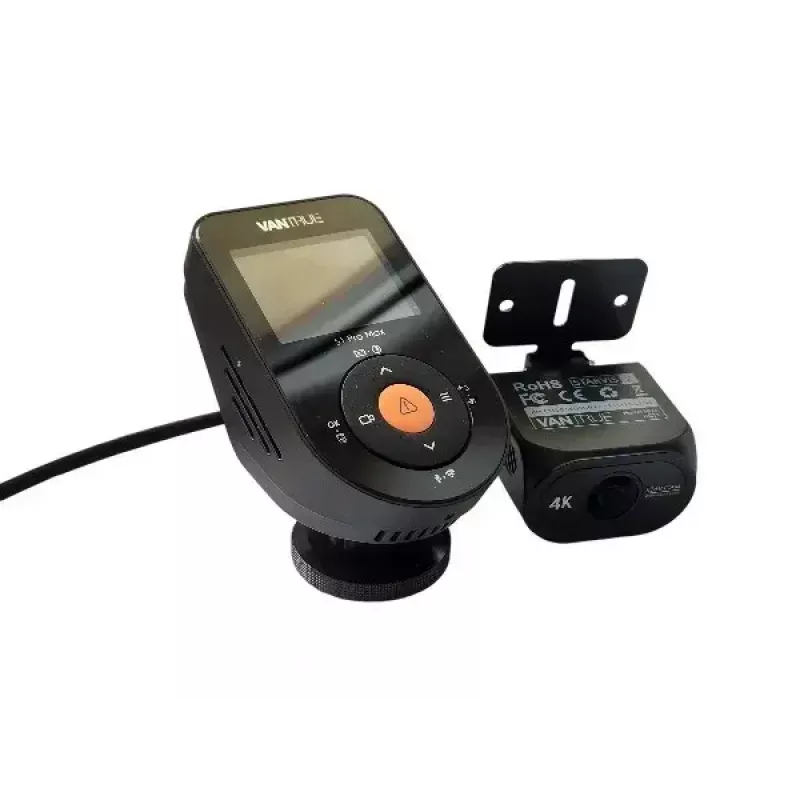 Automobilinis vaizdo registratorius VANTRUE S1PRO MAX – kompaktiškas 2 kanalų įrašymas, 3840×2160 F/1.8, 155° pagrindinė kamera, Wi‑Fi, GPS, 2 colių ekranas, parkavimo režimas, microSD iki 1 TB