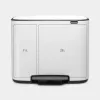 BRABANTIA 121142 stačiakampis šiukšlių konteineris baltas, 540×363×440 mm