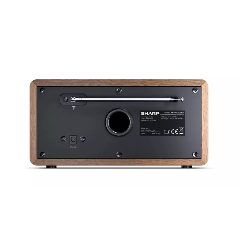 Sharp DR-450 asmeninis skaitmeninis radijas, ruda, nerūdijantis plienas