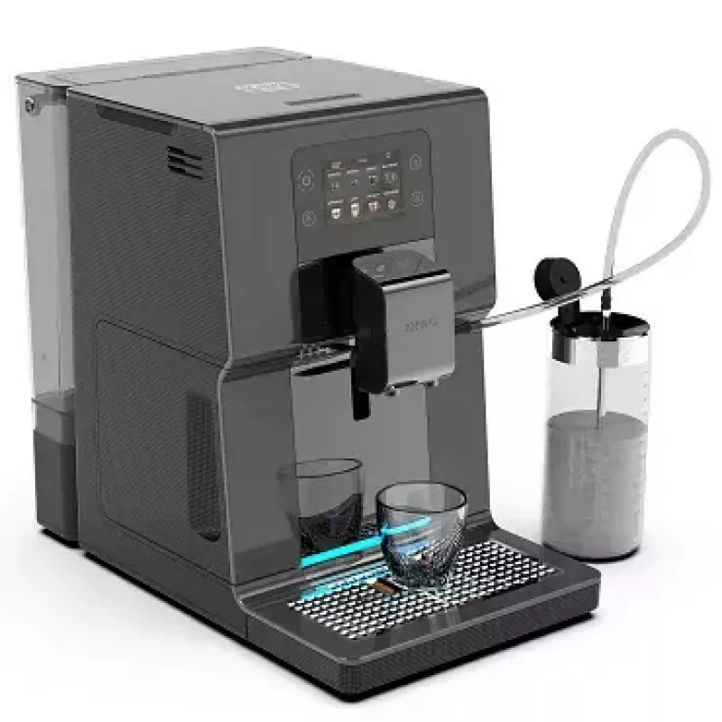 Krups EA875U10 pusiau automatinis espreso aparatas, 3 L vandens bakas, 250 g pupelių talpa, termoblokas, 1450 W