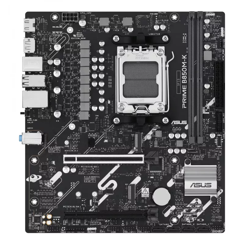 Motininė plokštė ASUS PRIME B850M-K AMD B850 Socket AM5 micro ATX