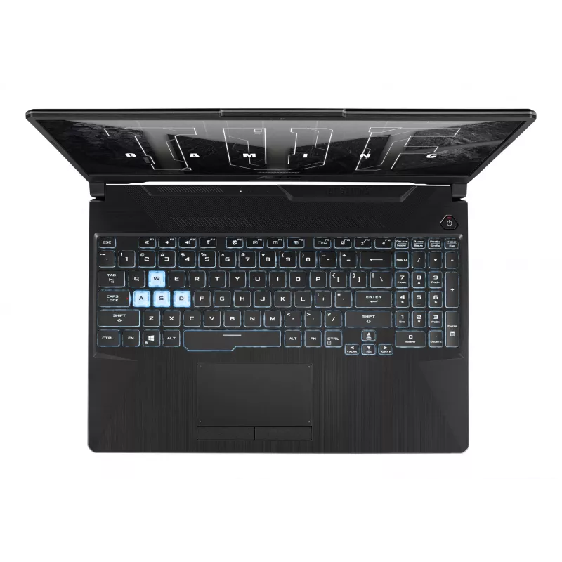 Nešiojamas kompiuteris ASUS TUF Gaming A15 FA506NCG — AMD Ryzen 7 7445HS, 15.6 col. FHD, 16 GB DDR5, 512 GB SSD, RTX 3050, Win11 Home, Juodas