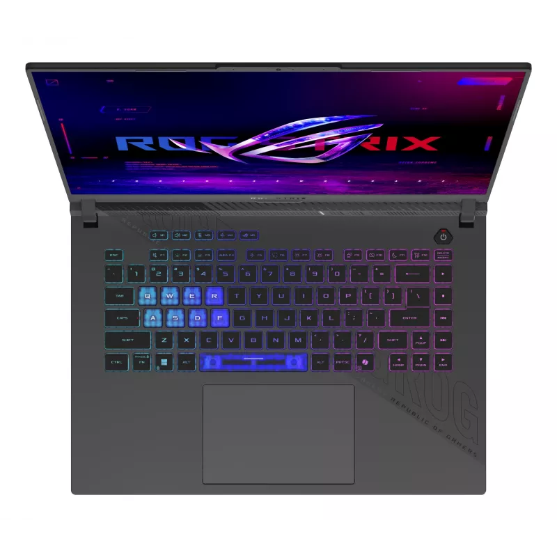 Nešiojamas kompiuteris ASUS ROG Strix G16 G614PR-RV092W — AMD Ryzen 9 8940HX, 16 colių WUXGA, 16 GB DDR5, 1 TB SSD, RTX 5070 Ti, Wi‑Fi 6E, Windows 11