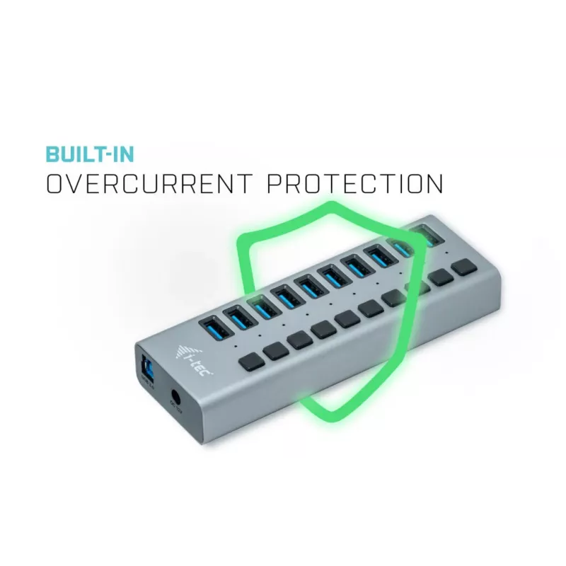 i-tec USB 3.0 įkrovimo stotelė 10 prievadų su 48 W maitinimo adapteriu