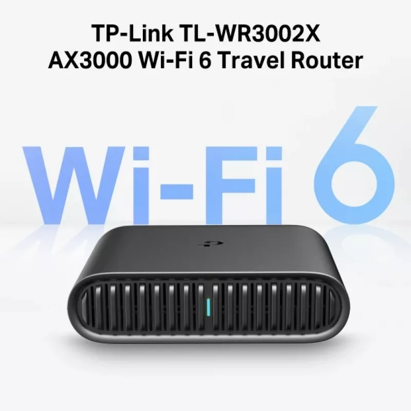 TP-Link TL-WR3002X belaidis maršrutizatorius Gigabit Ethernet dviejų juostų (2,4 GHz / 5 GHz) Juoda