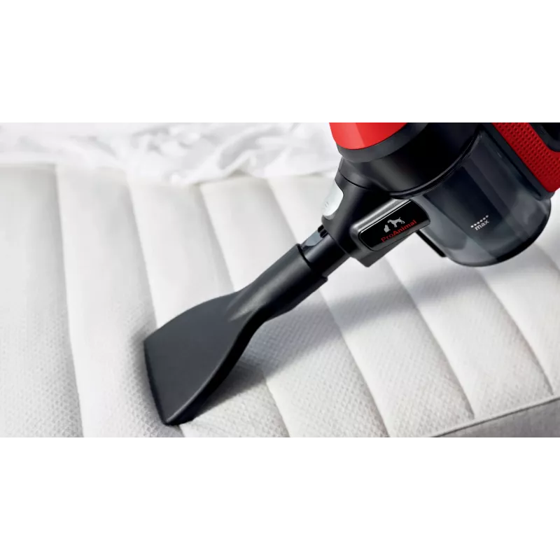 Bosch BCS711PET belaidis siurblys / elektrinis šluotuvas, akumuliatorinis, be maišelio, 0,3 l, juoda, raudona, 3 Ah