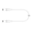 USB-C į USB-C įkrovimo ir duomenų kabelis j5create JUCX17W, 60 W, skystas silikonas, 1,8 m, baltas