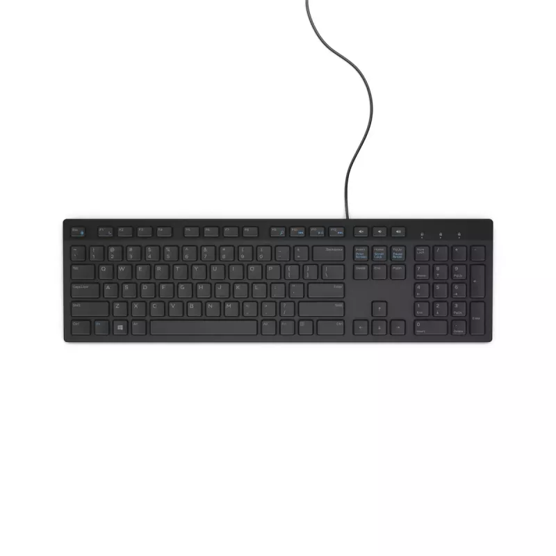 DELL KB216 klaviatūra, universali USB, QWERTY US International, juoda