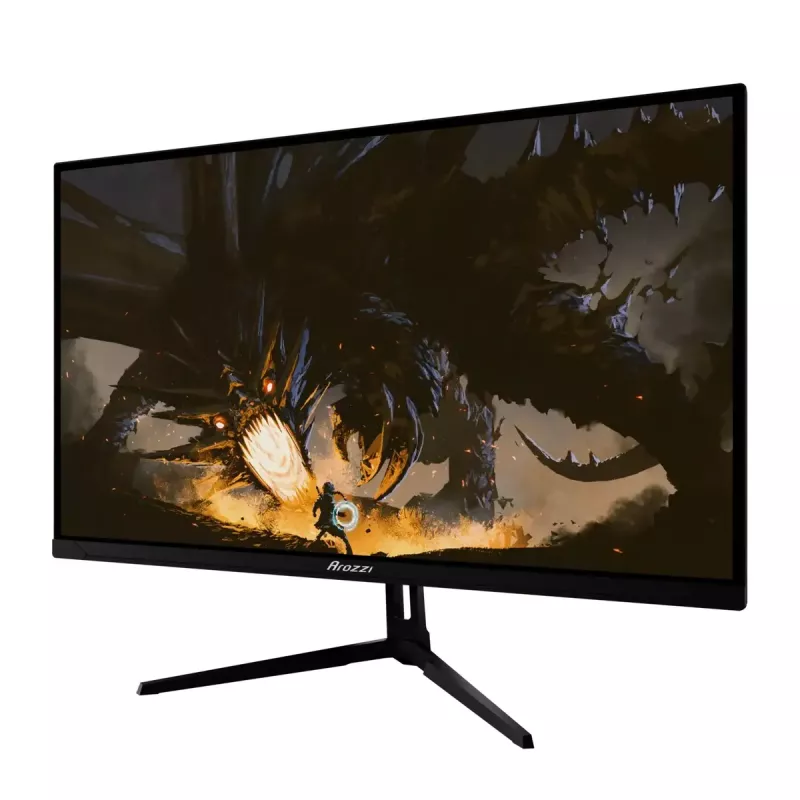27 colių Arozzi Nova kompiuterio monitorius, 2560 x 1440 Quad HD, IPS LED, 1 ms, VESA, įmontuoti garsiakalbiai – Juodas