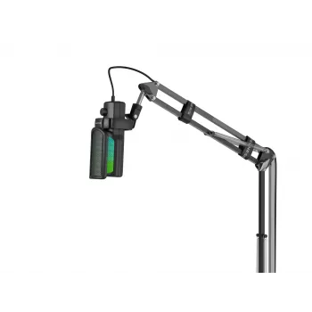 GENESIS NGM-2354 Radium 251 kondensatorinis mikrofonas su rankena ir RGB apšvietimu