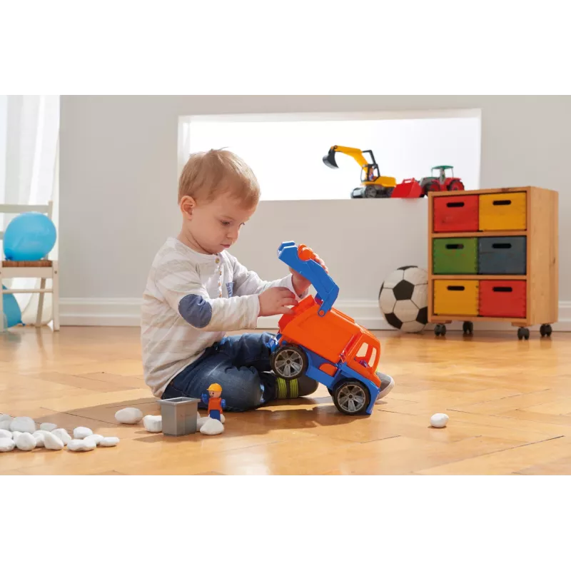 Lena TRUXX 04406 šiukšliavežis su žaidimo figūrėle