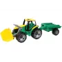 Traktorius vaikams Lena GIGA TRUCKS ZL-02123 su kastuvu ir priekaba