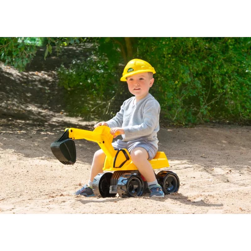 Važinėjamas ekskavatorius Lena GIGA TRUCKS Excavator PRO 4 ratai plastikas plienas