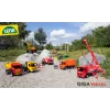 Važinėjamas ekskavatorius Lena GIGA TRUCKS Excavator PRO 4 ratai plastikas plienas
