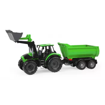 Mechaninis traktoriukas Lena Deutz-Fahr Worxx su atkabinama priekaba, 74 cm