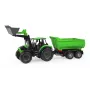 Mechaninis traktoriukas Lena Deutz-Fahr Worxx su atkabinama priekaba, 74 cm