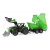 Mechaninis traktoriukas Lena Deutz-Fahr Worxx su atkabinama priekaba, 74 cm