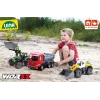Mechaninis traktoriukas Lena Deutz-Fahr Worxx su atkabinama priekaba, 74 cm