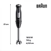 Braun MultiQuick 5 MQ55.254MBK Panardintinis blenderis 0,5 L 1000 W Juodas, Nerūdijantis plienas