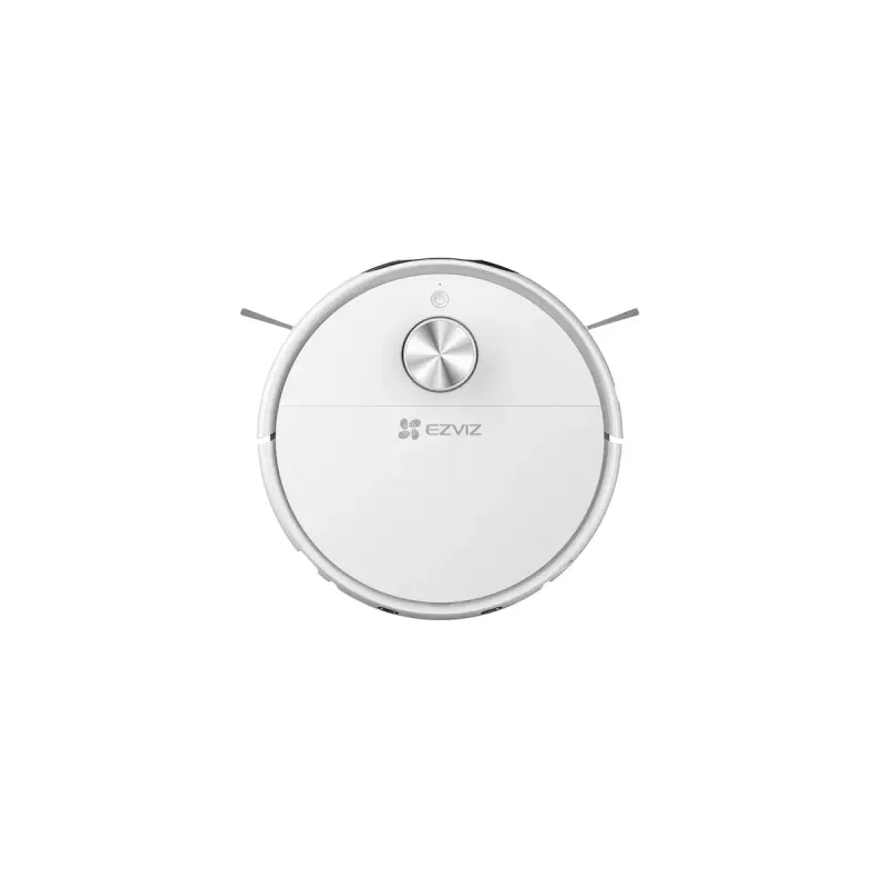 Robotas dulkių siurblys EZVIZ RS20 Pro — Li‑Ion 5200 mAh, 220 min veikimo laikas, 7200 Pa siurbimas, savaime išsituštinanti bazė, LiDAR navigacija, 0,35 L dulkių maišelis, šlapias valymas, baltas