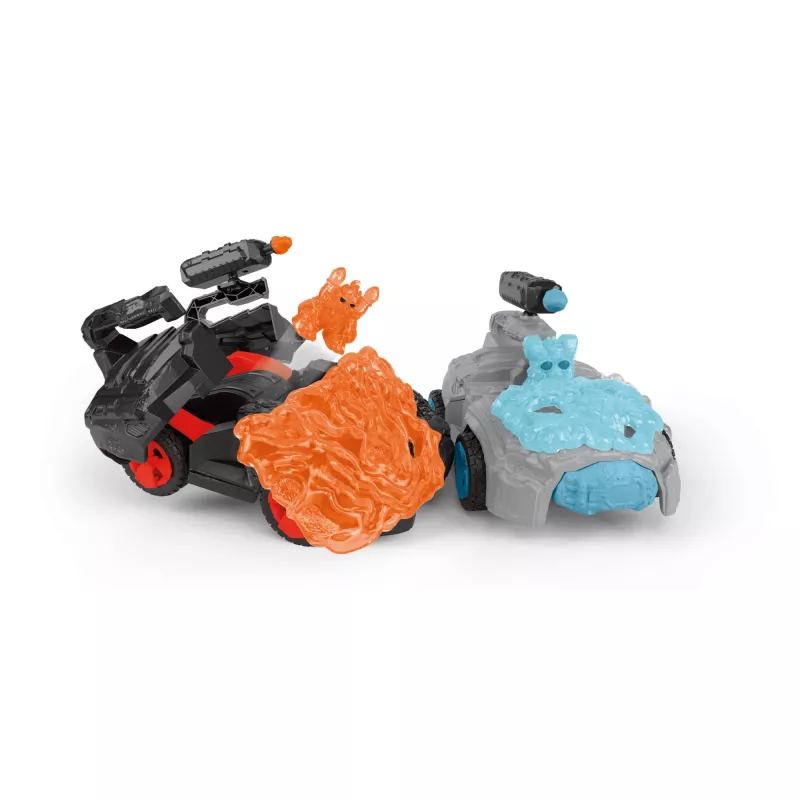 Schleich ELDRADOR CREATURES Lava CrashMobile Mini Creature – trinties varomas žaislinis automobilis su lavos šarvais
