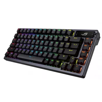 Belaidė mechaninė klaviatūra ASUS ROG Azoth Black 90MP0316-BKUA01, RGB apšvietimas