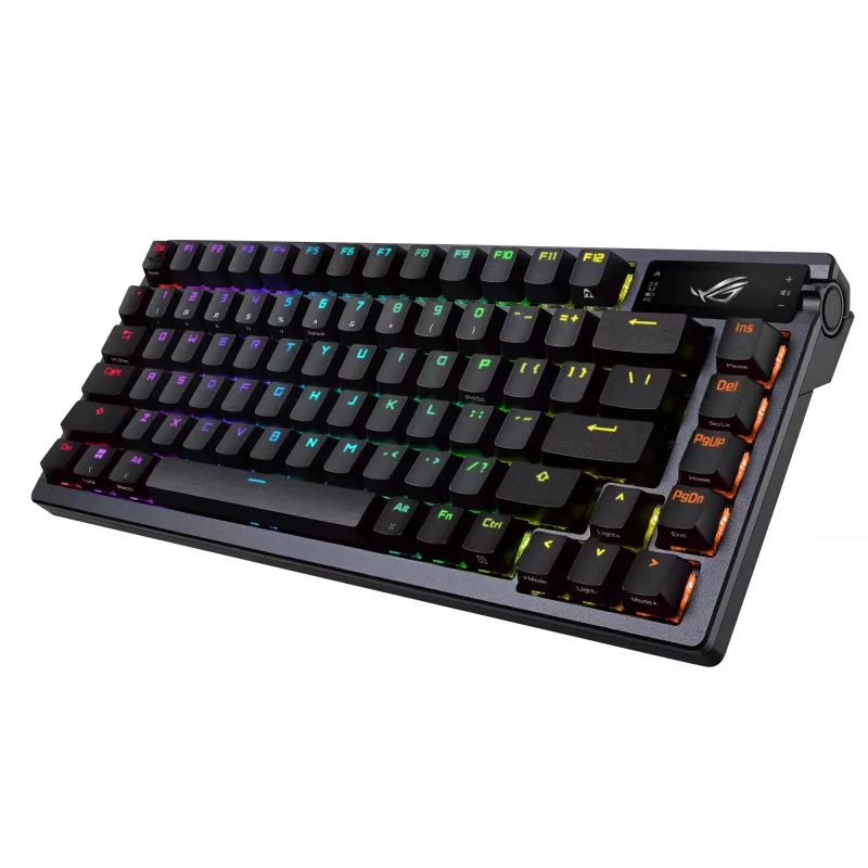 Belaidė mechaninė klaviatūra ASUS ROG Azoth Black 90MP0316-BKUA01, RGB apšvietimas
