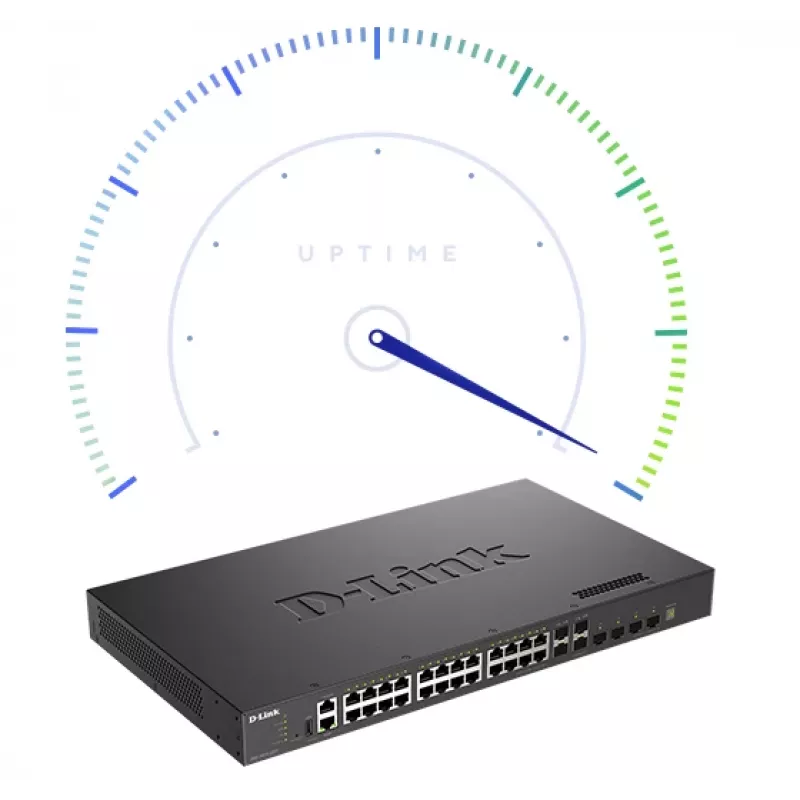 D-Link Layer 3 Stackable 10 Gigabit Managed Switches, valdomas, L3, Fast Ethernet (10/100), Full duplex, montuojamas į stelažą