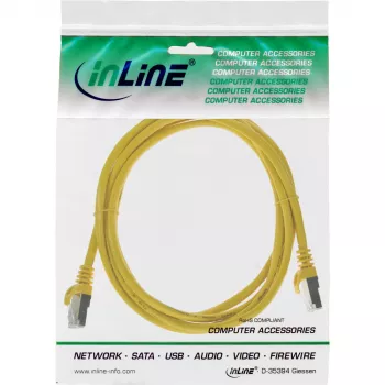 InLine Patch Laidas F/UTP Cat.5e geltonas 1 m