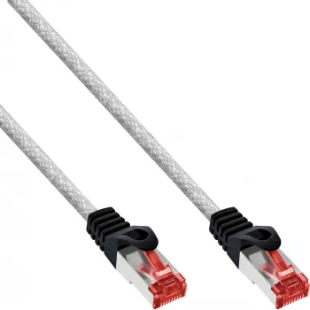 InLine S/FTP PiMF Cat6 250 MHz RJ-45–RJ-45 PVC skaidrus 0,25 m jungiamasis kabelis
