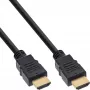 InLine HDMI kabelis, HDMI High Speed su Ethernet, kištukas / kištukas, juodas, 1m