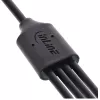 InLine USB 4in1 Y įkrovimo laidas, 1x USB-A vyriškas į 4x USB-C vyriškas, juodas 0.5m