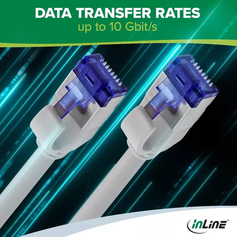 InLine 74914G tinklo kabelis Žalia 1.5 m Cat6a S/FTP (S-STP)
