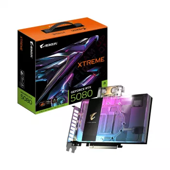 Vaizdo plokštė GIGABYTE AORUS GeForce RTX 5080 XTREME WATERFORCE WB 16G